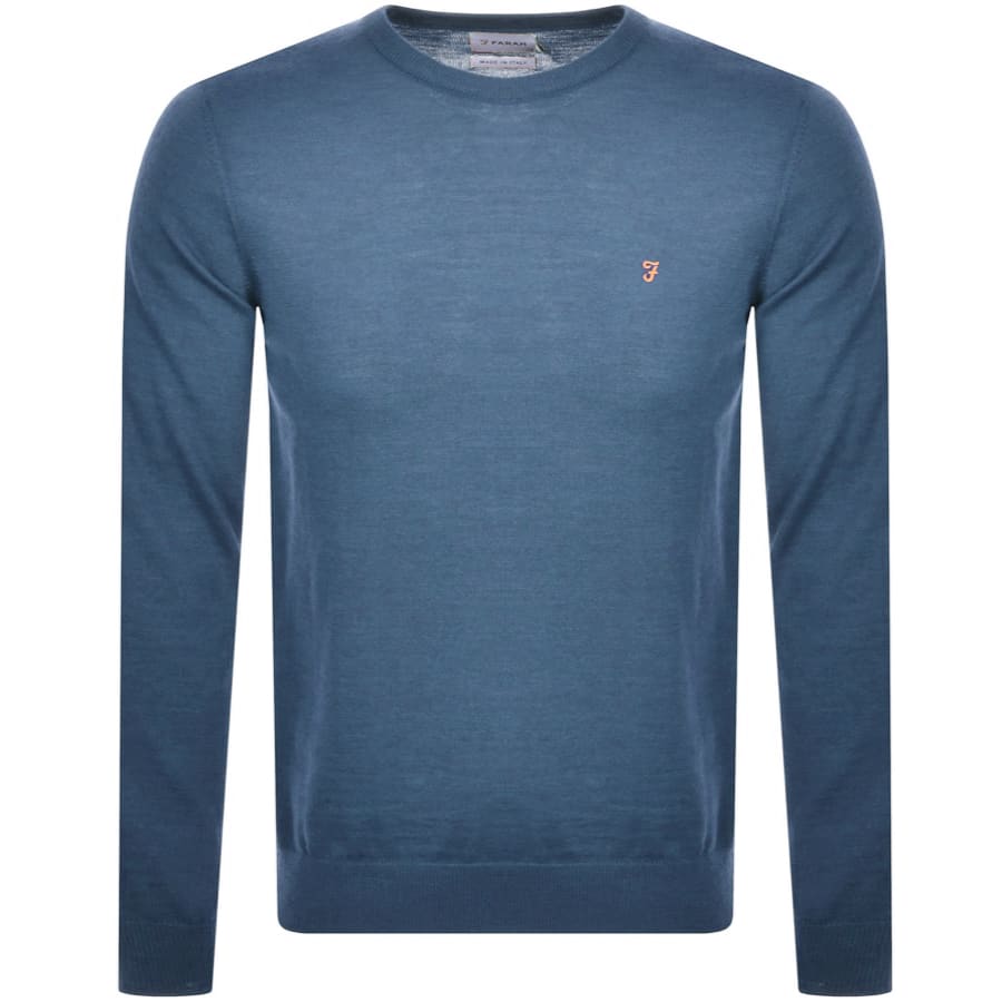 Alternative Image for ProductFarah Vintage Mullen Wool Jumper Blue1